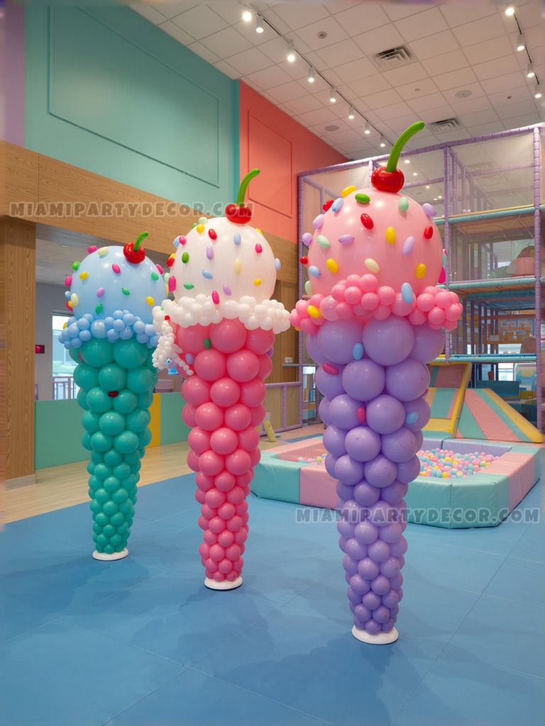 Ice Cream Cone Balloon Sculptures gallery image 2