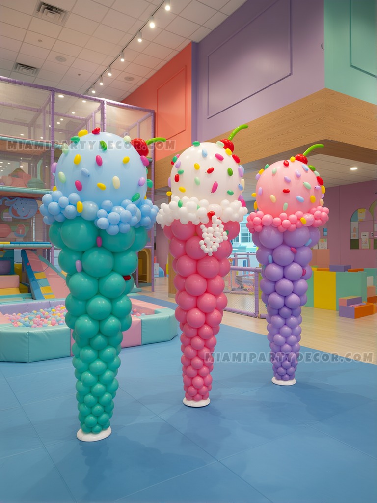 Ice Cream Cone Balloon Sculptures gallery image 3