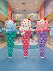 Ice Cream Cone Balloon Sculptures
