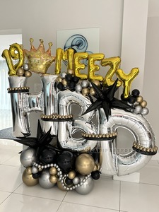 Metallic 19th Birthday Balloon Sculpture gallery image 3