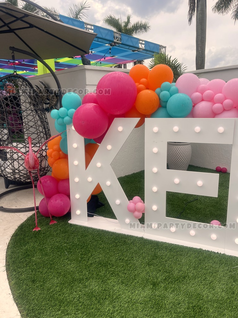 Miami Vice Garland and Marquee Letters gallery image 3