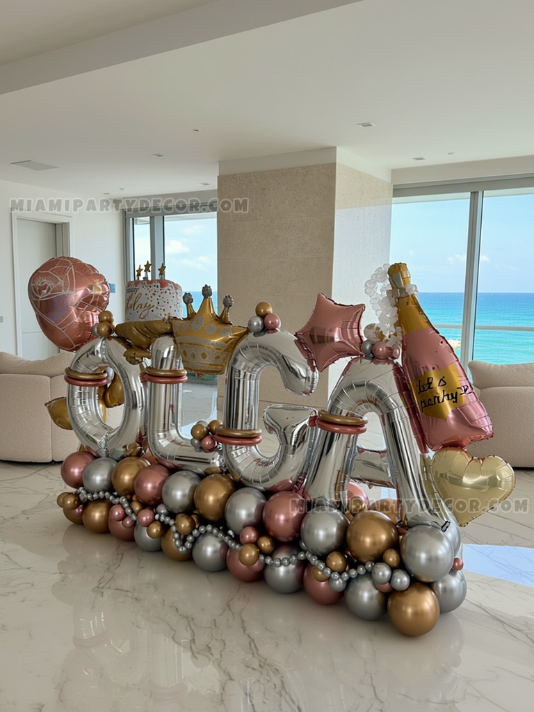 Olga Birthday Balloon Sculpture gallery image 2