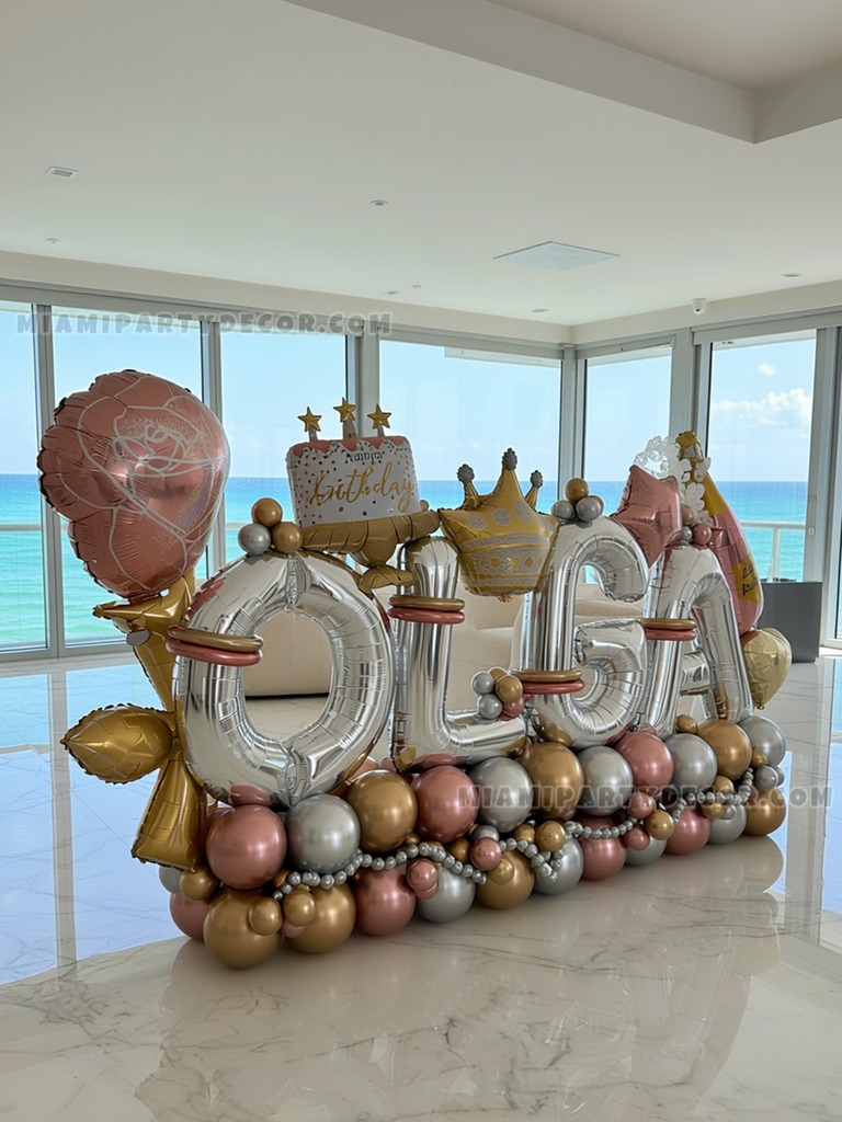 Olga Birthday Balloon Sculpture gallery image 3