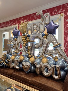 Papa 70th Birthday Balloon Sculpture gallery image 2