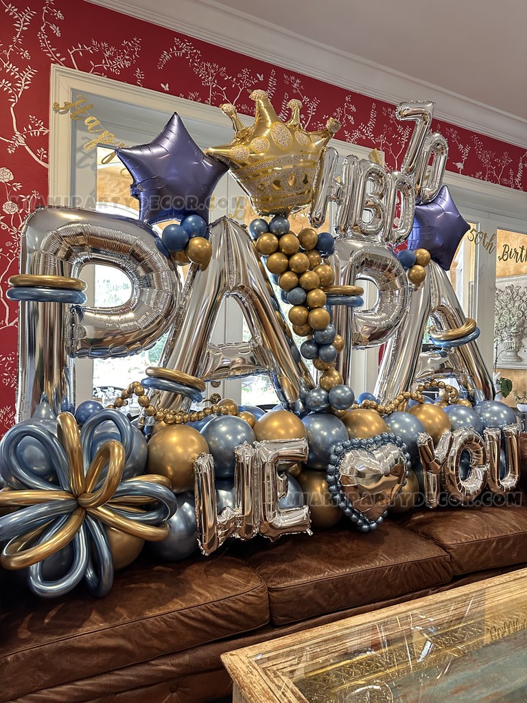 Papa 70th Birthday Balloon Sculpture gallery image 3