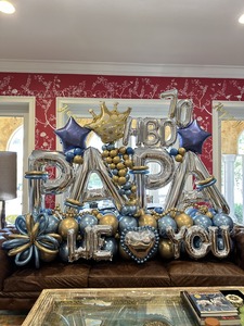 Papa 70th Birthday Balloon Sculpture