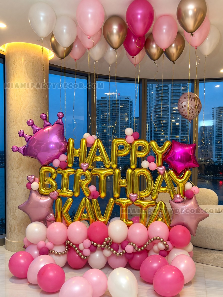 pink-gold-happy-birthday-room-balloon-decor