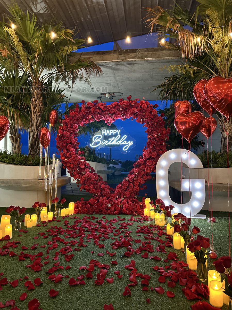 Heart Shaped Flower Arch