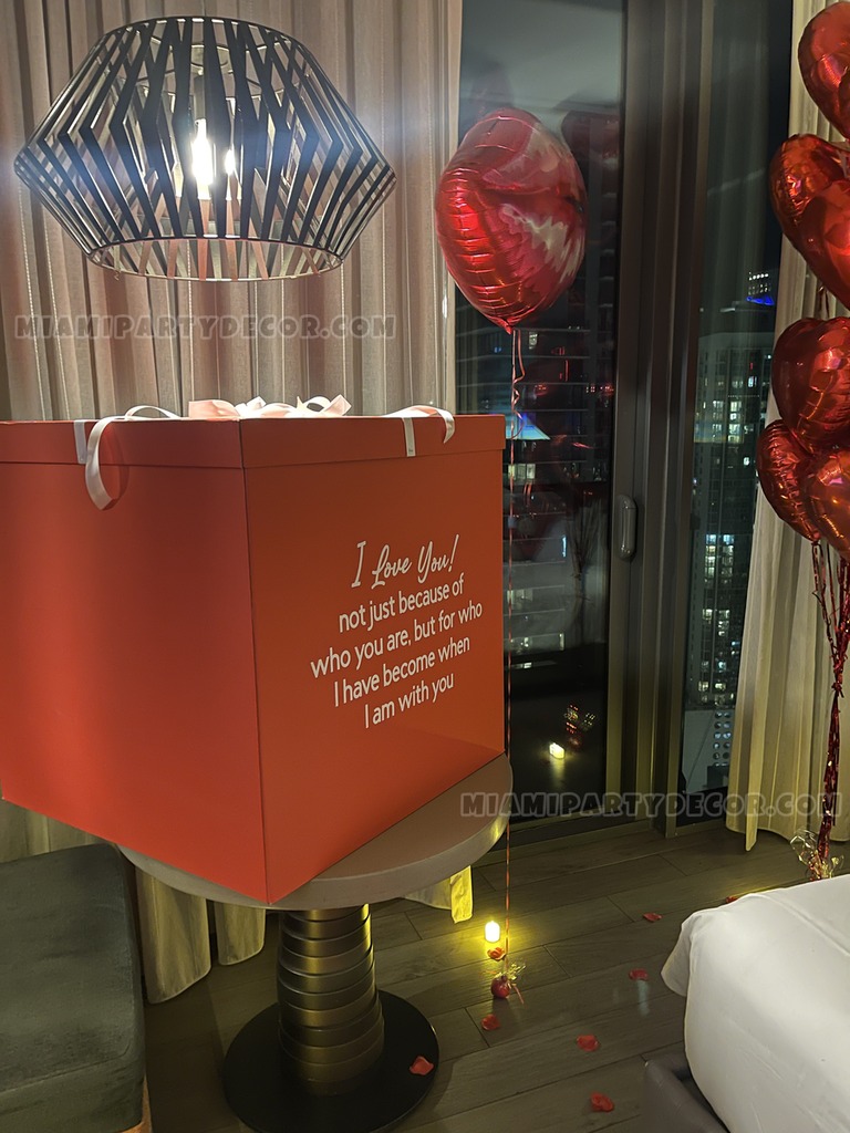 Romantic Love Hotel Room Balloon Decor gallery image 6