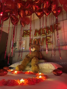 Romantic Valentine Room Decor Setup gallery image 3