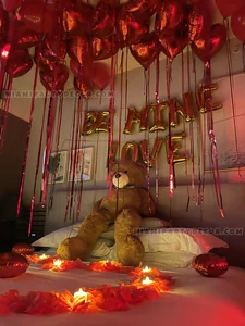 Romantic Valentine Room Decor Setup gallery image 3