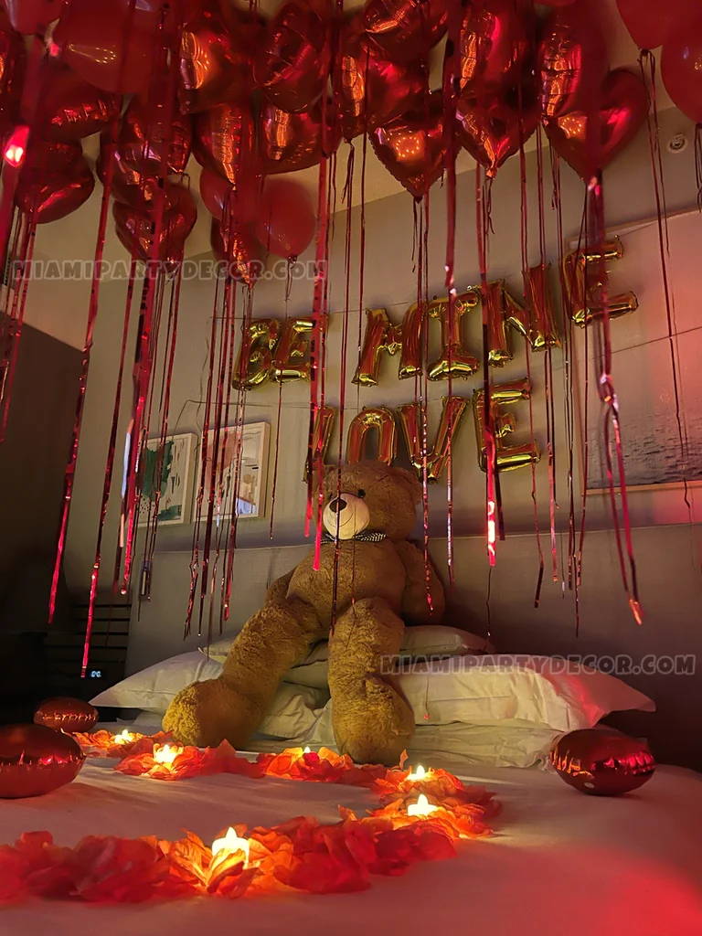 Romantic Valentine Room Decor Setup gallery image 3
