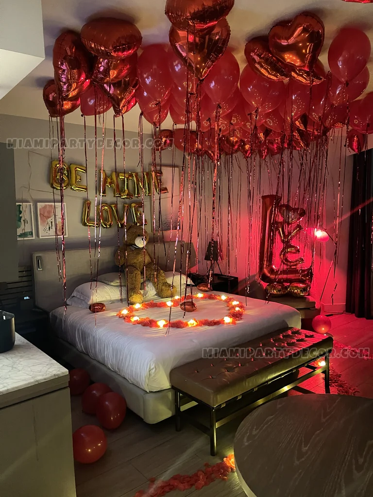 Romantic Valentine Room Decor Setup