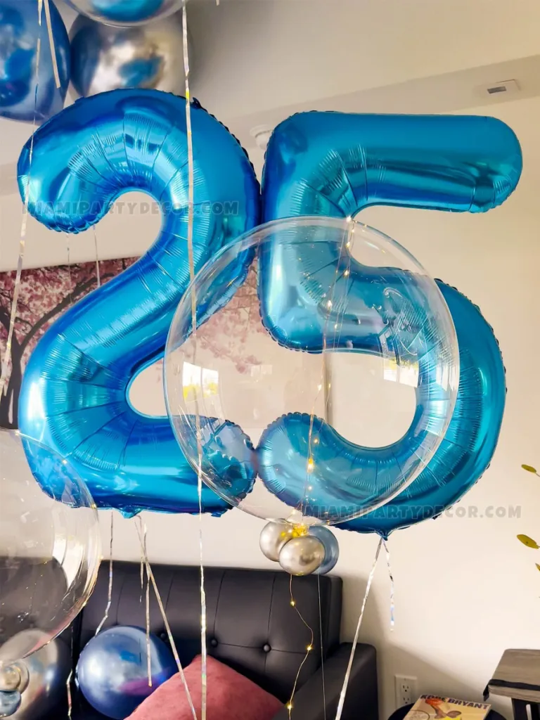 Balloons For 25th Birthday Decoration in Miami image 4