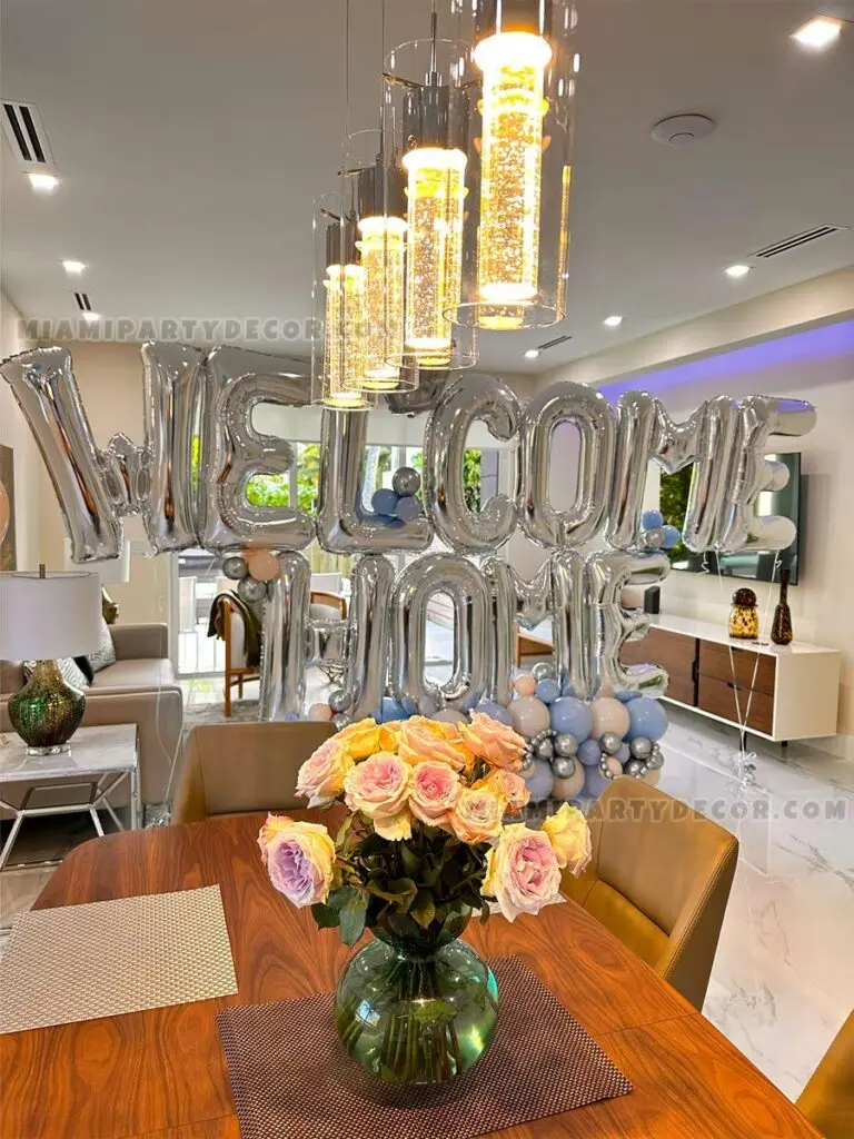 Welcome Home Decorations in Miami With Balloons image 4