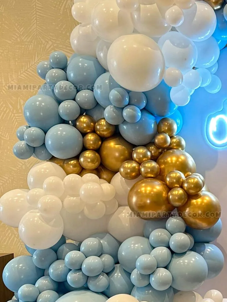 Baby Shower Backdrop in Miami with Oh Baby Neon image 2