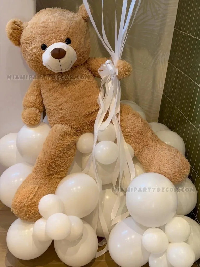 Baby Shower Backdrop in Miami with Oh Baby Neon image 3