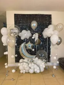 Newborn Welcome Decoration in Miami With Balloons image 3