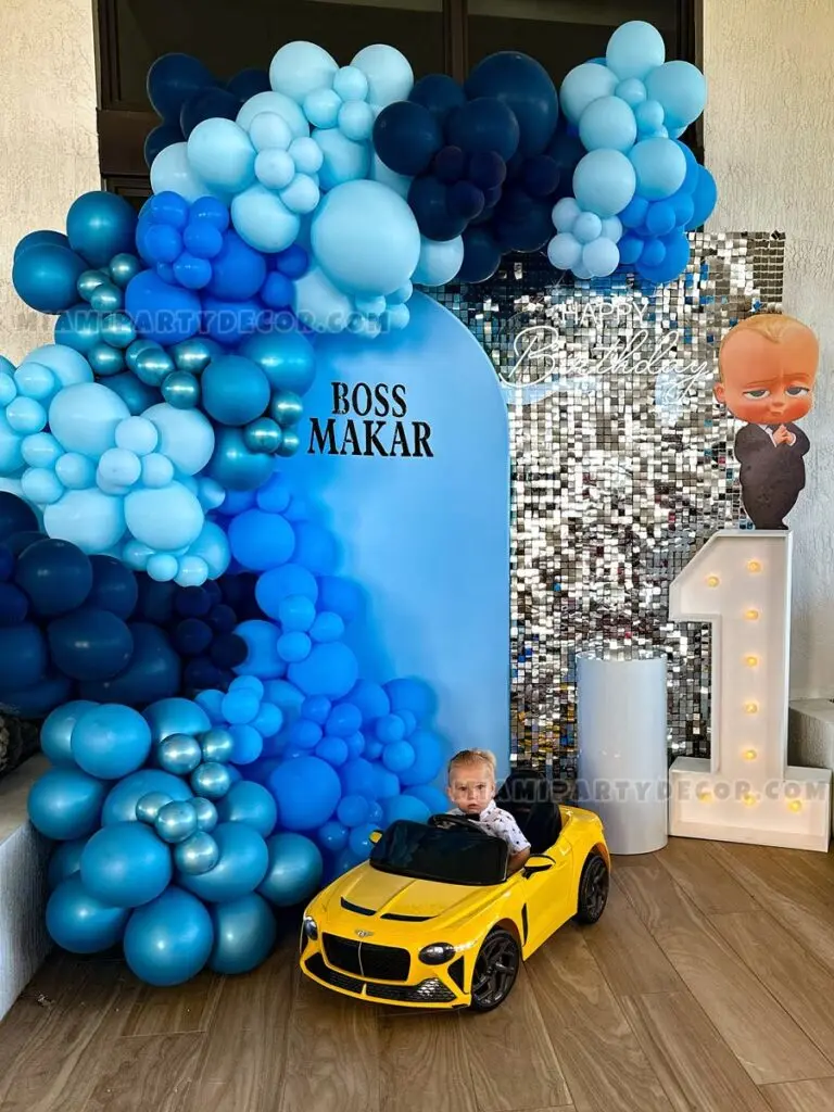 First Birthday Backdrop for Boys in Miami image 1