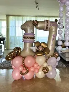Birthday Balloon Setup in Miami | Daria Theme image 5