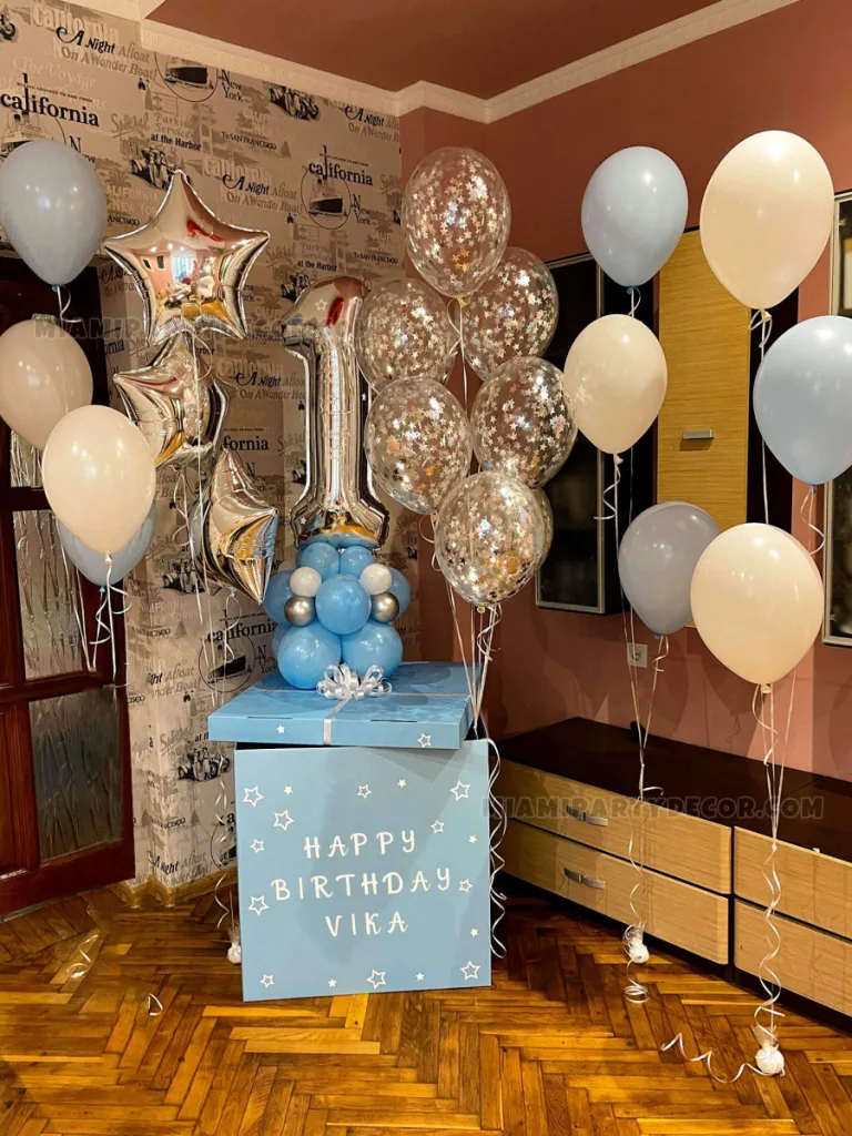 Gift Balloon Box Setup in Miami for Birthdays image 1