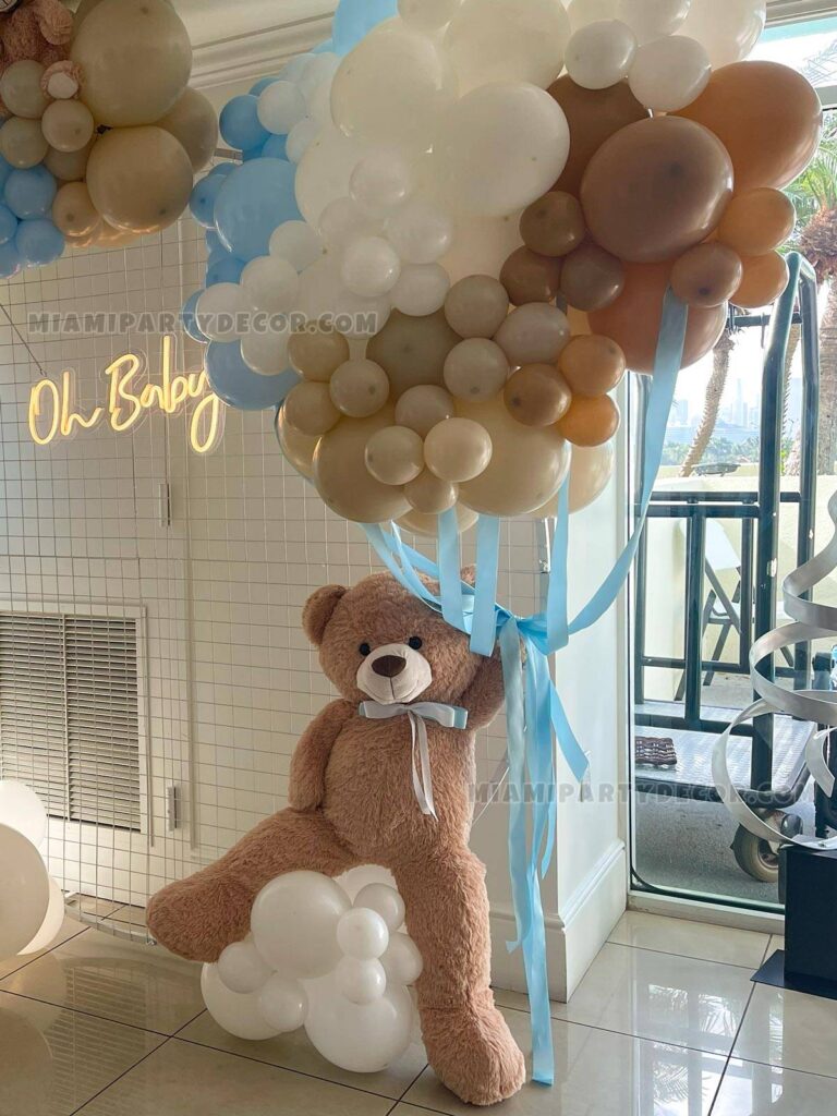 Teddy Bear Circle Backdrop for Baby Showers in Miami image 2