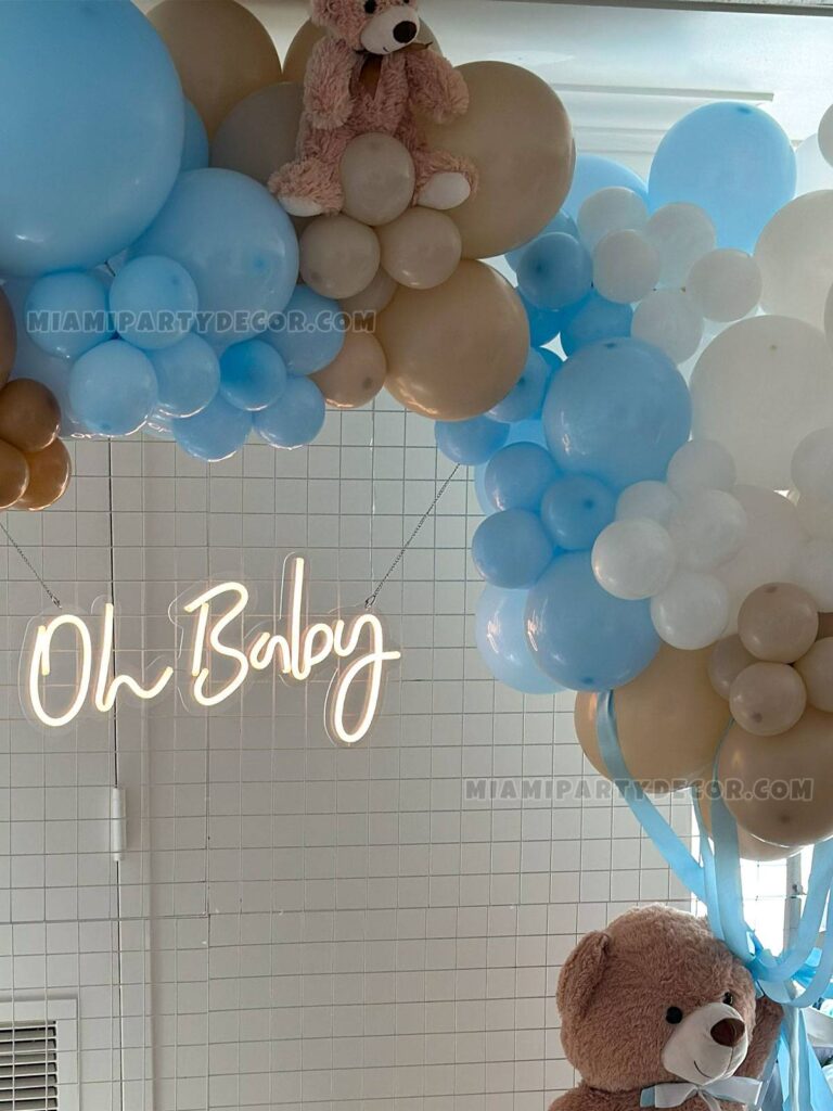 Teddy Bear Circle Backdrop for Baby Showers in Miami image 3