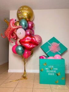Birthday Balloon Surprise Box Setup in Miami image 1