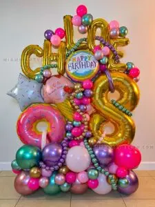 Birthday Candy Balloons Sculpture in Miami image 1