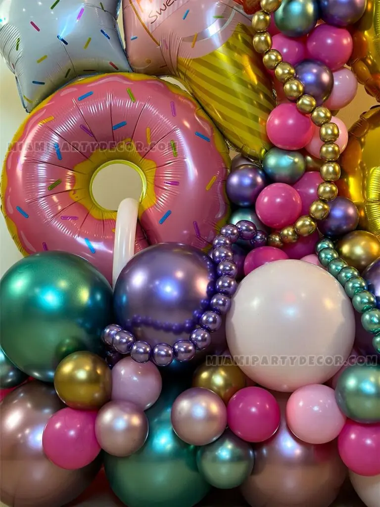 Birthday Candy Balloons Sculpture in Miami image 2