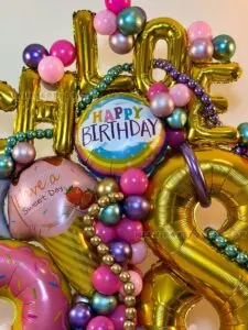 Birthday Candy Balloons Sculpture in Miami image 3