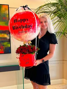 Birthday Flower And Balloon Gift Box in Miami image 4