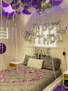 23th Birthday Room Decor in Miami With Balloons image 6