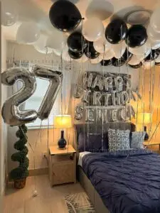 Birthday Room Decor in Miami for 27th Celebrations image 1