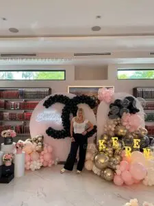Chanel Birthday Backdrop & Decor Setup in Miami image 1