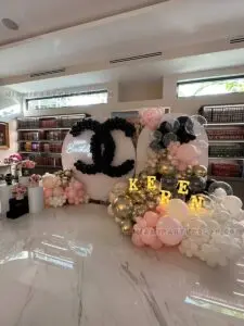 Chanel Birthday Backdrop & Decor Setup in Miami image 4