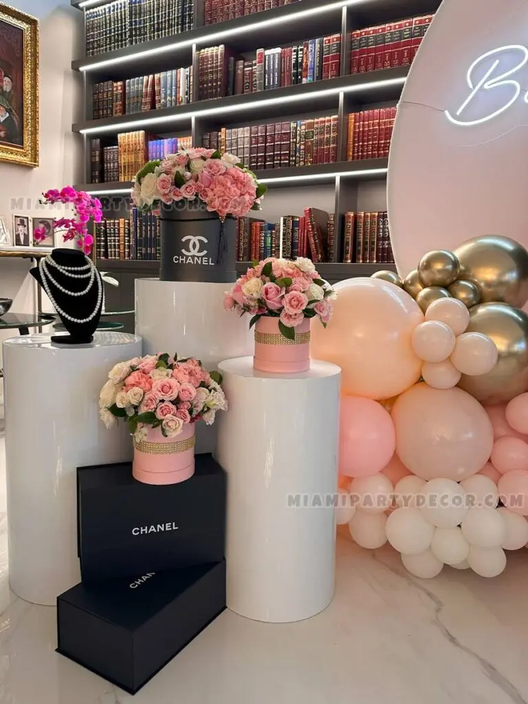 Chanel Birthday Backdrop & Decor Setup in Miami image 5