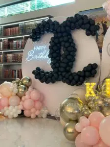 Chanel Birthday Backdrop & Decor Setup in Miami image 6