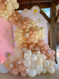 Daisy Theme Party Backdrop in Miami for 1st Birthdays image 3