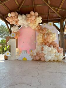 Daisy Theme Party Backdrop in Miami for 1st Birthdays image 5