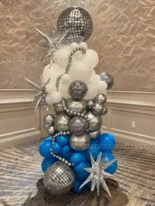 Disco Balloon Column in Miami for Glam Event Decor image 1