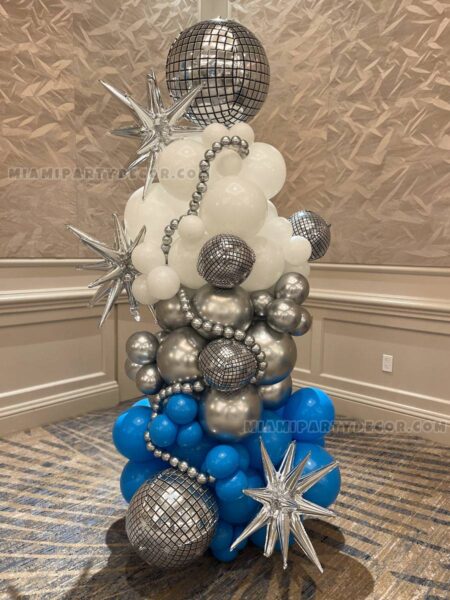 Disco Balloon Column for Glam Event Decor