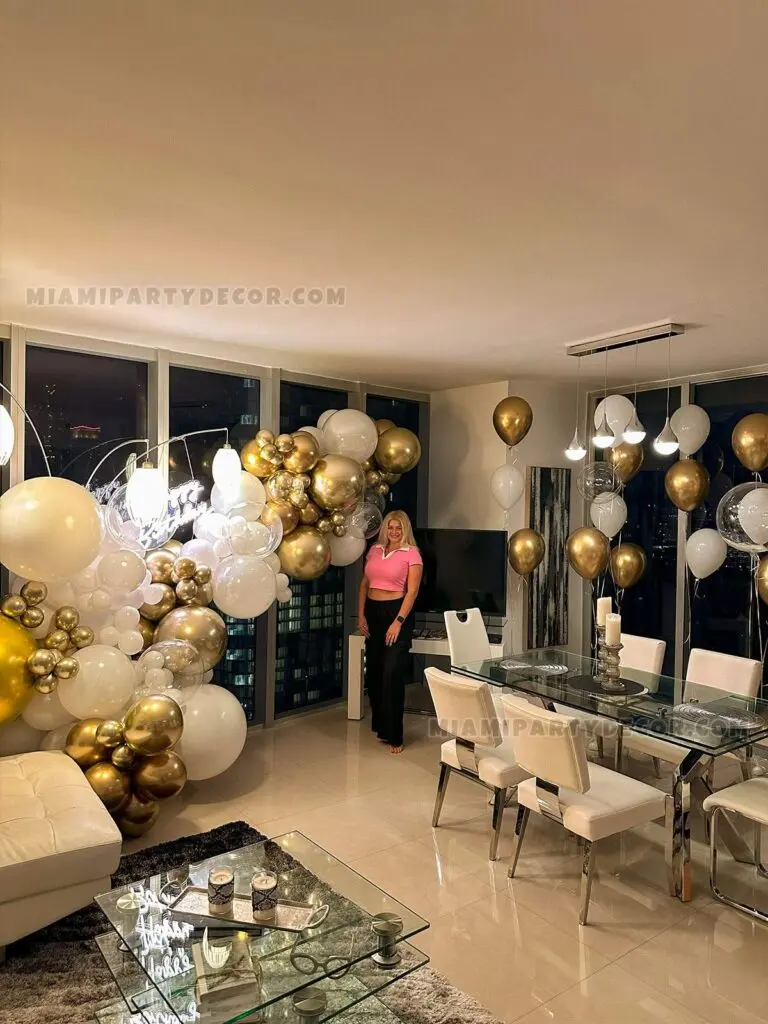 Happy Birthday Balloons Garland in Miami image 3