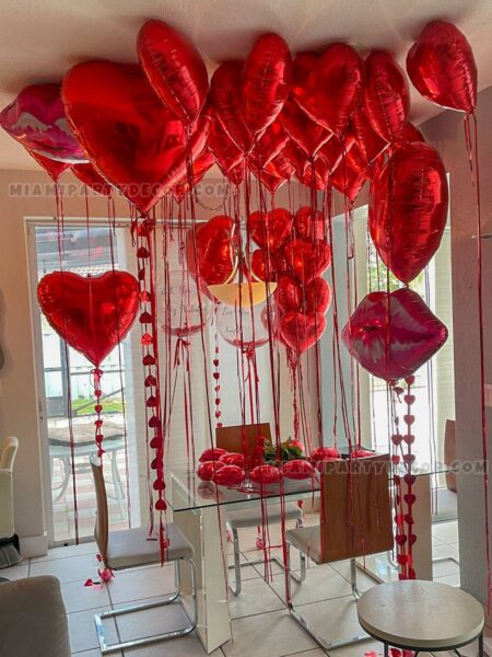 Romantic Balloon Decorations Setup