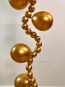 Helium Balloons Bouquet in Miami with Chrome Colors image 7