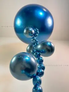 Helium Balloons Bouquet in Miami with Chrome Colors image 8