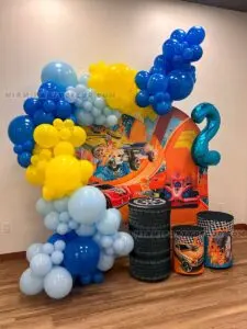 Hot Wheels Birthday Decorations in Miami for 2nd Birthdays image 2