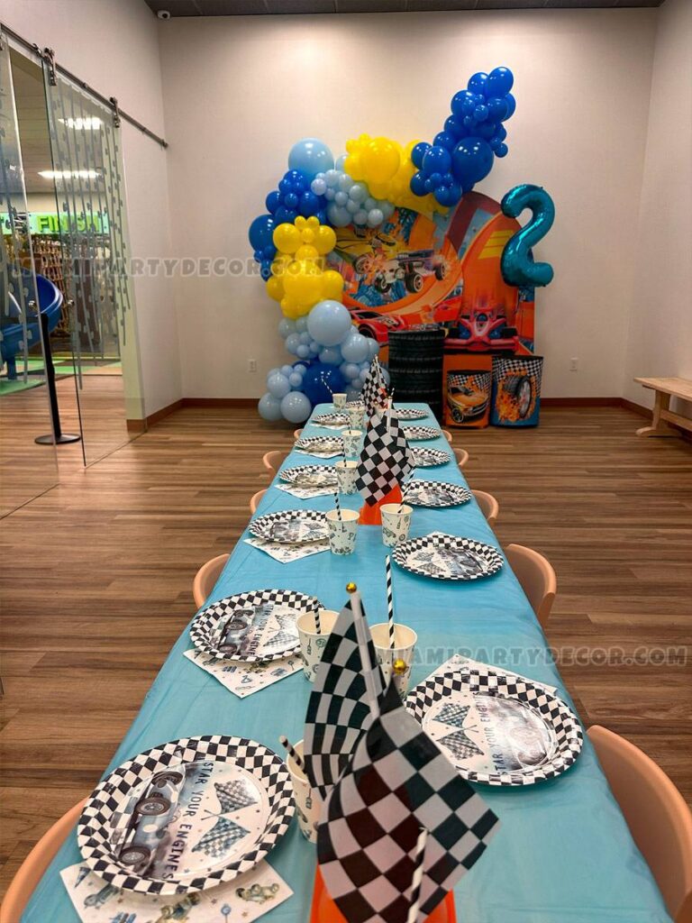 Hot Wheels Birthday Decorations in Miami for 2nd Birthdays image 3