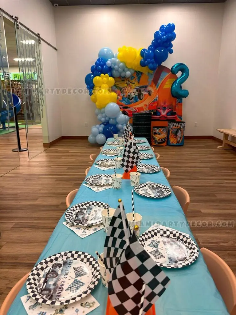 Hot Wheels Birthday Decorations in Miami for 2nd Birthdays image 3