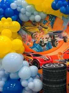 Hot Wheels Birthday Decorations in Miami for 2nd Birthdays image 4